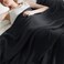 Bedsure 100% Cotton Throw Blanket for Couch, Waffle Weave, Black, 50"x70