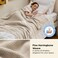 Bedsure 100% Cotton Blanket, Herringbone Weave, Twin-XL, Linen Beige