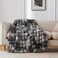 Coova Soft Bubble Faux Fur Throw Blanket, 60"x80", Tie-Dye Light Grey