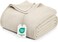 Utopia Bedding Cotton Blend Khaki Waffle Blanket Queen - 90X90 Inches