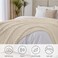 Bedelite Ribbe Blankets Queen Size for Bed, Beige, 90"x90