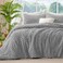 Bedelite Fluffy King Size Comforter Set, Light Grey Fleece Bed Set 3 Pieces