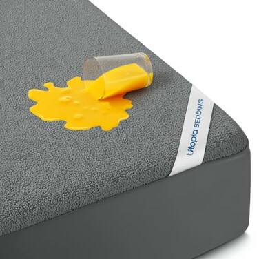 Utopia Bedding Waterproof Full Size Mattress Protector Fits Upto 15" Deep Pocket