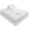 Moonsea Waterproof Split Top Queen Mattress Pad Protector, 34" Top Split from Head