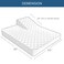 Moonsea Waterproof Split Top Queen Mattress Pad Protector, 34" Top Split from Head