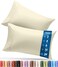 Utopia Bedding Pillow Covers Queen Size Set of 4, Soft and Comfy Pillow Cases, Ivory