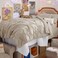 Bedsure Twin Comforter Set &amp; Sheet Set, 5-Piece Beige Bedding Set