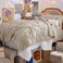 Bedsure Twin Comforter Set &amp; Sheet Set, 5-Piece Beige Bedding Set