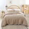 Weigelia Full Comforter Set with Sheets - Taupe 7 Pieces Bed in a Bag Full