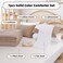 Weigelia Full Comforter Set with Sheets - Taupe 7 Pieces Bed in a Bag Full