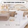 Weigelia Full Comforter Set with Sheets - Taupe 7 Pieces Bed in a Bag Full