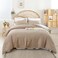 Weigelia Full Comforter Set with Sheets - Taupe 7 Pieces Bed in a Bag Full