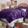 Bedsure Twin Comforter Set &amp; Sheet Set, 5-Piece Purple Bedding Set