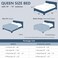 CozyLux Queen Comforter Set Dark Grey - 7 Pieces Bed in a Bag