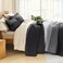 Litanika Queen Size Quilt, 3 Pcs Black and White Stripe Bedding Set