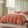 Bedsure Floral Comforter Set Cute Bedding Set Full Reversible Terracotta