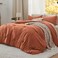 Bedsure King Comforter Set Prewashed Soft Bedding Set 3PCS Orange 104"x90