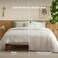 Bedsure Queen Comforter Set Prewashed Soft Bedding Set 3PCS Beige 90"x90