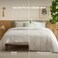 Bedsure Queen Comforter Set Prewashed Soft Bedding Set 3PCS Beige 90"x90