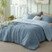 Bedsure King Comforter Set Prewashed Bedding 3PCS Mineral Blue/Sky 104"x90