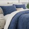 Bedelite Fluffy Sherpa Twin Comforter Set, Navy Blue