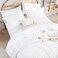 Weigelia White Twin Comforter Set with Sheets - 5 Pieces Bed in a Bag Twin