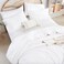 Weigelia White Twin Comforter Set with Sheets - 5 Pieces Bed in a Bag Twin