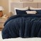 Bedelite Fleece Twin/Twin XL Comforter Set, Fluffy Bed Set, Navy Blue