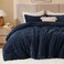 Bedelite Fleece Twin/Twin XL Comforter Set, Fluffy Bed Set, Navy Blue