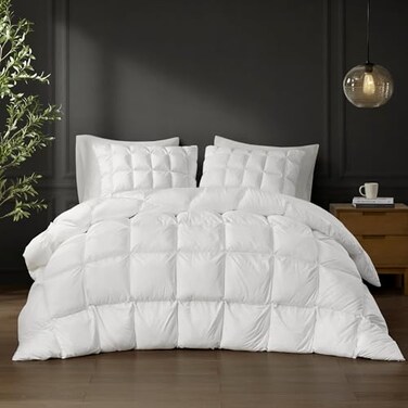 Madison Park Down Alternative Comforter Quilted, Full/Queen, White