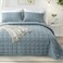 Kasentex Twin Quilt Set 68X86, Soft Washed 3-Layer Lightweight