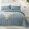 Kasentex Twin Quilt Set 68X86, Soft Washed 3-Layer Lightweight