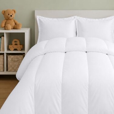 Utopia Bedding 3 PC Kids Twin Comforter Set, White