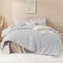 Andency Light Grey California King Comforter Set, 3 Pieces Bedding Set