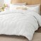 Bedelite Queen Comforter Set White, Lightweight &amp; Soft Comforter