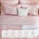 Bedsure Floral Pink Comforter Set, Full Bedding Sets, 7 Piece