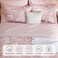 Bedsure Floral Pink Comforter Set, Full Bedding Sets, 7 Piece