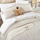 Weigelia Beige Full Comforter Set with Sheets - 7 Pieces Bed in a Bag Full