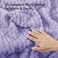 Bedelite Fluffy Queen Comforter Set, Light Purple Fleece Bed Set 3 Pieces