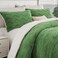 Bedelite Fluffy Sherpa Queen Comforter Set, Sage Green