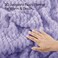 Bedelite Fluffy King Comforter Set, Light Purple Fleece Bed Set 3 Pieces