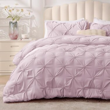 Bedelite Queen Comforter Set Light Purple, Lightweight &amp; Soft Comforter