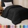 Utopia Bedding Twin Comforter, Duvet Insert, Black, 64 X 88 Inches