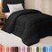 Utopia Bedding Twin Comforter, Duvet Insert, Black, 64 X 88 Inches