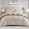 Madison Park Jacquard Metallic Thread Comforter Set, 5PC King Bedding Set