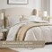 Madison Park Jacquard Metallic Thread Comforter Set, 5PC King Bedding Set