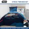 Jay Franco Star Wars Twin Comforter Set 5 Piece Soft Bedding for Boys, Dark Blue