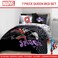 Jay Franco Marvel Comics Spiderman Queen Comforter Set 7 Piece Soft Bedding, Black