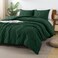 Andency Dark Emerald Green Alaskan King Comforter Set 128X120 Extra Large