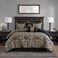 Madison Park Damask Medallion Jacquard Comforter Set, 8PC King Bedding Set